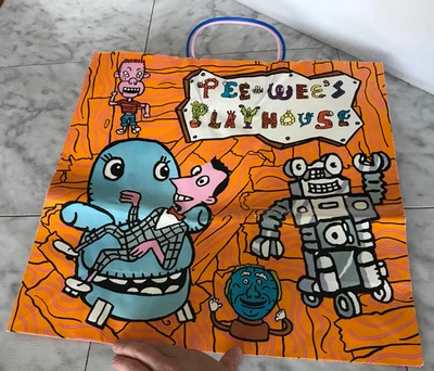 Vintage 1980s PEE WEE playhouse shopping paper bag - Image 1 of 4