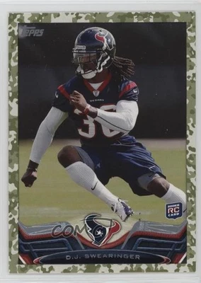 2013 Topps Military Border /399 DJ Swearinger #63 Rookie RC - Image 1 of 2