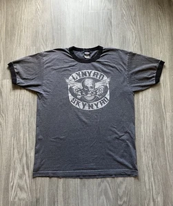 Vintage Y2K Lynyrd Skynyrd Band Tour Merch Metal Grunge Ringer Tee Size XL - Picture 1 of 8