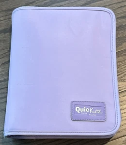 Quickutz Zip A Round Purple Storage Binder - Picture 1 of 3