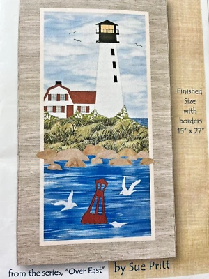 Sweet Season Quilts HARBOR LIGHT Over East Series Lighthouse Cottage Core Beach - Image 1 of 3