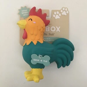 NEW Dog Toy Latex Chicken with Squeaker “What the Peck” Squeak and Play | Fringe - Picture 1 of 6