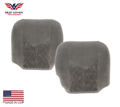 Cubiertas de asiento inferiores de tela gris para conductor y pasajero Chevy Tahoe/Suburban 2003-2006 Foto 1 de 4