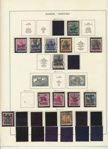 Danzig gestempelte Sammlung mit besseren Werten - Bild 1 von 1