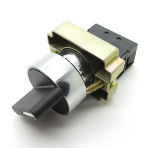 22mm Round Rotary Selector Switch OFF-ON 2 Positions NO Latching  XB2 10A 600V  - Picture 1 of 4