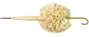 Fox Ivory Ladies Umbrella WL9 Leather Crook Wedding Walking Length RRP £213 - Picture 1 of 7