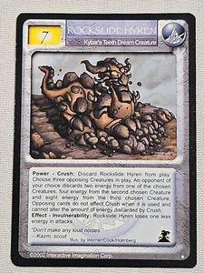 Magi Nation Duel - Rockslide Hyren - Kybar's Teeth Creature Rare 2002 1st Ed - Bild 1 von 6