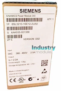1 PIEZA Nuevo Siemens 6SL3210-1SE12-2UA0 6SL3 210-1SE12-2UA0 En Caja Envío Acelerado - Imagen 1 de 4