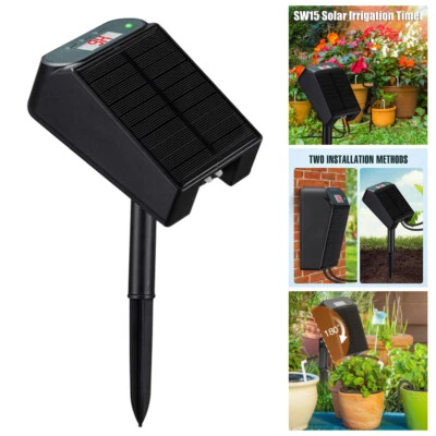 Timer Automatic Drip Irrigation Kit Solar Smart Plant Self Watering Pump System - Image 1 of 4