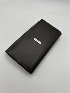 Givenchy Brown Leather Key Card Holder Purse Mini Wallet - Picture 1 of 8