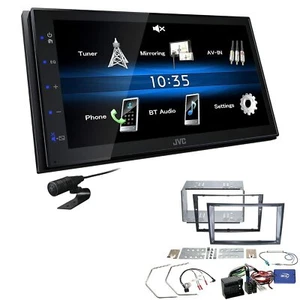 JVC Autoradio Touchscreen Bluetooth USB für Opel Corsa D stealth black inkl LFB - Bild 1 von 5