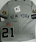 Paul Oneill Yankees Mens 2001 World Series  Jersey Majestic Grey