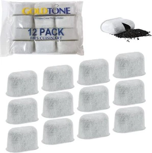 12 Pack Charcoal Water Filters For CUISINART Coffee Maker Cartridges - Picture 1 of 6