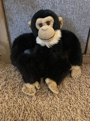 Webkinz Signature Monkey Chimpanzee Plush Jungle Stuffed Chimp WKS1002 No Code - Image 1 of 4