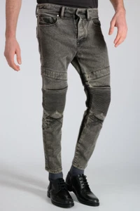 $350 Designer DIESEL Mens P-Sleenker Low-Patch Slim Fit Skinny Jeans Denim 30 - Picture 1 of 12