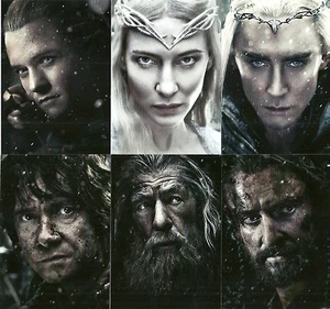 2016 Cryptozoic The Hobbit Battle of the Five Armies Portraits Set BP1- BP6 - Picture 1 of 7