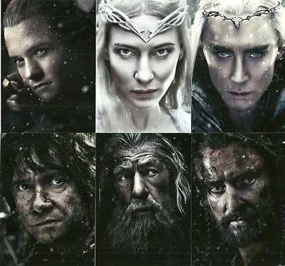 2016 Cryptozoic The Hobbit Battle of the Five Armies Portraits Set BP1- BP6 - Image 1 of 4