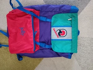 ZAINO INVICTA JOLLY VIOLA VERDE ROSSO MODELLO VINTAGE NUOVO MAI USATO - Imagen 1 de 14