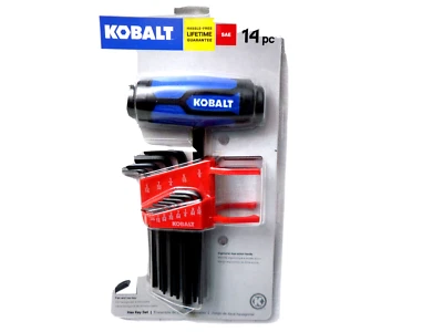 KOBALT 0498853 ToolHex Key Wrench 14 pc Set Allen SAE - Image 1 of 4
