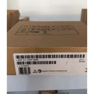 New Siemens 6ES7 511-1TK01-0AB0 6ES7511-1TK01-0AB0 S7-1500T, CPU 1511T-1 PN - Picture 1 of 3