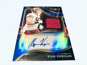 Ryan Kerrigan 2020 Panini Select Blue Prizm Refr. PlayerWornJersey Autograph#/60 - Bild 1 von 2