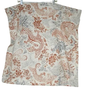 Dwell Studio Jakarta Euro Pillow Sham 26x26 Sienna Slate Blue Cotton Modern Boho - Picture 1 of 6