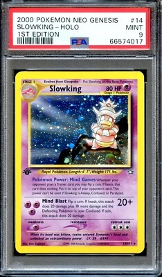 PSA 9 Slowking 1st Edition Neo Genesis 14/111 Pokemon Card MINT Holo - Image 1 of 2