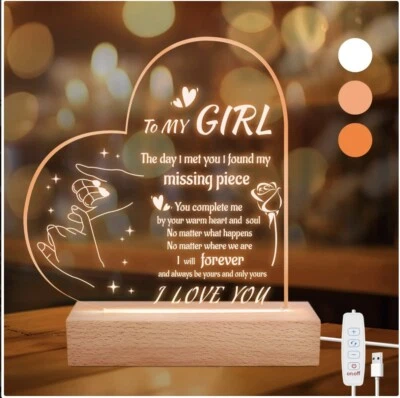 Creative 3d visualization lamp Valentines Gift For Ladies - Image 1 of 4