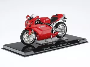 Ducati 999 Testastretta red Superbike bike model 10109 Atlas 1:24 - Picture 1 of 4