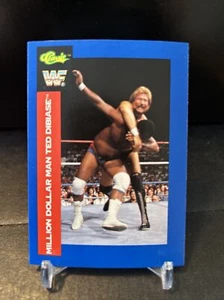 1991 Classic WWF Million Dollar Man Ted Dibiase #110 Errata Stampa No Copyright - Foto 1 di 2