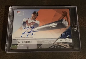 2018 TOPPS NOW #OD-228E FREDDIE FREEMAN ROAD TO OPENING DAY AUTO # 4/5 - Picture 1 of 2