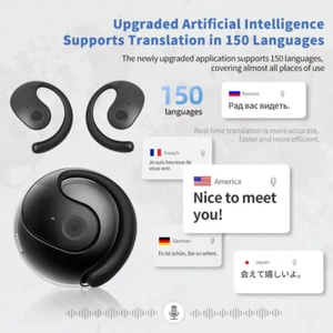 Translator Earbuds 150 Languages Real Time Online OffLine Translation Earphones - Zdjęcie 1 z 26