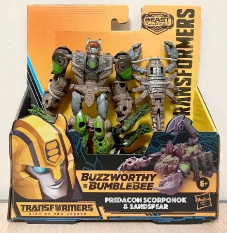 "Transformers Rise of the Beasts" SCORPONOK & SANDSPEAR Battlemaster, Target New Cover