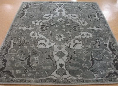 全新 Traditional 2.5x9 3x5 5X8 8X10 9X12 灰色 Heriz 花卉羊毛小地毯 NL6 — 第 1/4 张图片