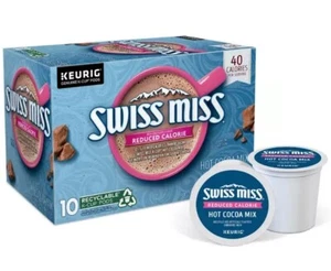 Swiss Miss Reduced Calorie Hot Cocoa K-Cup Box 10 Count - Picture 1 of 1