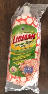 Libman Wonder Mop Nachfüllmaschine maschinenwaschbar rot weiß - Bild 1 von 2