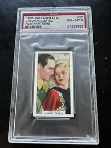 1935 Gallaher Film Partners #27 Jean Muir & Ricardo Cortez M2🎥PSA 8 🌹POP 4 - Foto 1 di 2