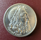 1930 Greece 20 Drachmai Poseidon - Silver