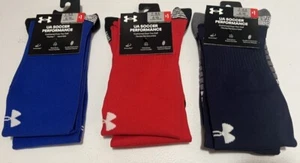 UNDER ARMOUR Unisex UA Soccer Performance Cushioned Over-The-Calf Socks 1367824 - Picture 1 of 7