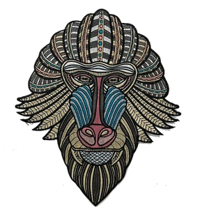 Large Mandrill Monkey patch Iron on or sew on patch - Picture 1 of 21