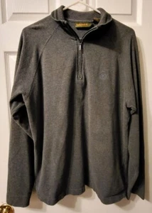 Timberland Long Sleeve Weathergear 1/4 Zip Gray Sweater Size Medium RN# 76382 - Picture 1 of 9