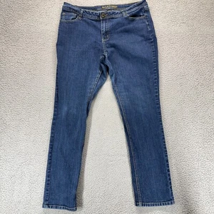 Ashley Stewart Jeans 16W Womens Dark Wash Denim Plus Size Casual Stretch - Picture 1 of 9