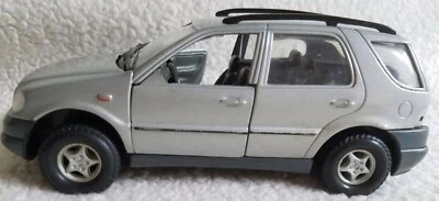 Welly ~  Mercedes Benz ~ Diecast ~  Silver ~ Pull back Action ~ 1:32 Scale  - Image 1 of 4