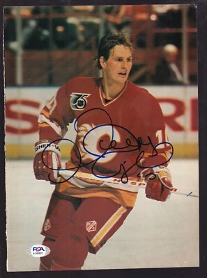 Gary Roberts Autographed 8x11 Magazine Photo Calgary Flames PSA/DNA - Image 1 of 3