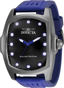 Invicta Lupah 36876 Silver Quartz 47Mm Blue Silicone Date Men's Watch - Picture 1 of 10