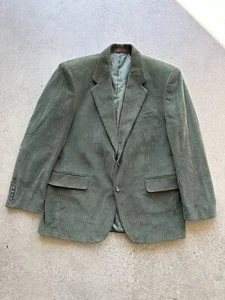 Vintage Green Corduroy Suit Jacket - Foto 1 di 9