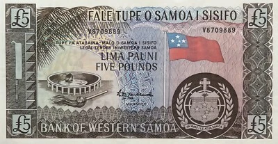 Samoa 5 pounds reprint ND 2020 (reprint of 1963) P-15CS P-15CS YOWY161E321I - Image 1 of 2