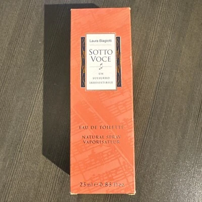 SOTTO VOCE LAURA BIAGIOTTI  EDT 0.85/25 ML. Rare & Vintage & HTF. New In Box. - Image 1 of 4