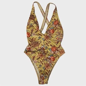 NWOT Ulla Johnson Multicolor Floral Luz Maillot Calla Lily One Piece Swimsuit - Picture 1 of 9