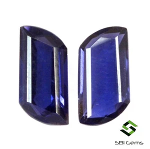 3.20 Cts Certificado Natural Iolita Elegante Corte Par 12x6 MM Brillante Suelto - Picture 1 of 2